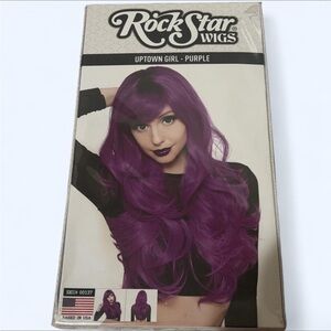 Rockstar Wigs Uptown Girl Purple 27inch long